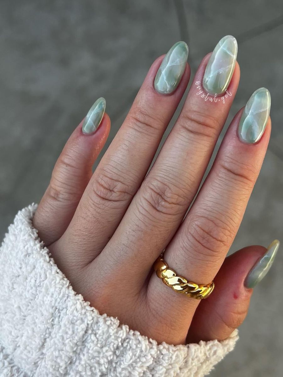 Marble Nails That Keep Coming Up on Everyone’s Feeds