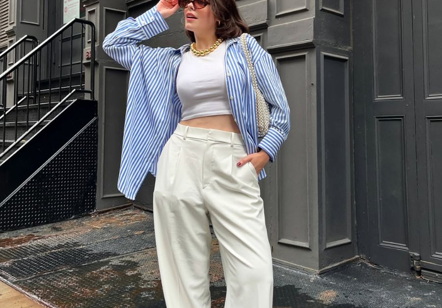 Uncomplicated Outfits To Style With Wide Leg Pants