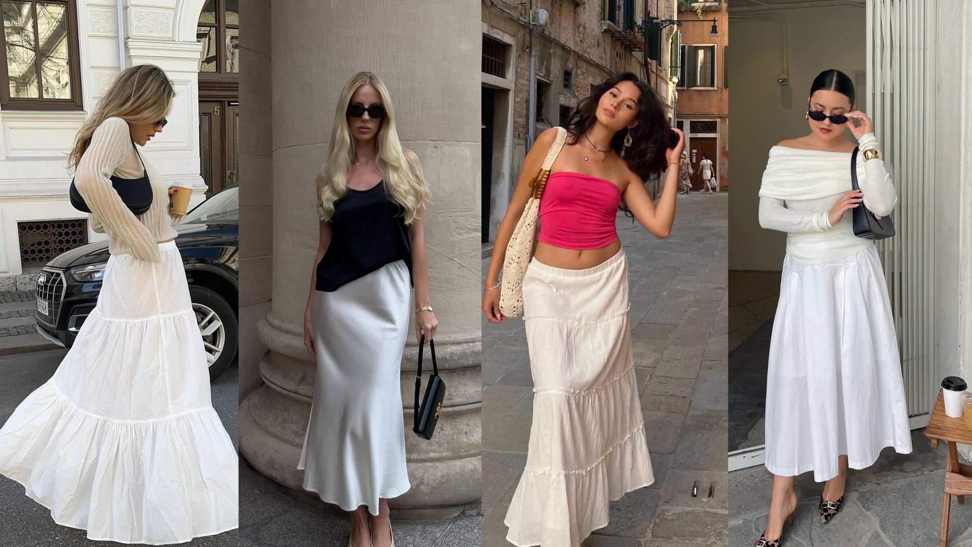 White Skirt Outfit Ideas That Captures Elegance